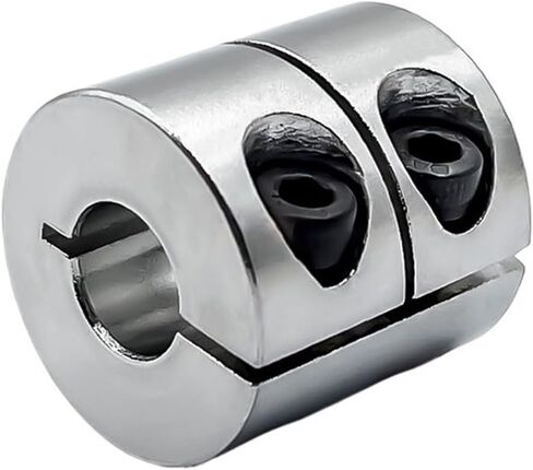 1pc D25 L25 Rigid Clamp Coupling Bore Aluminium Screw Rod Drive Shaft CNC Jaw Shaft Motor Coupler(5mm to 12mm) in Saudi Arabia
