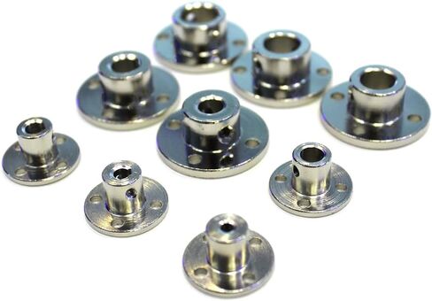 1pcs شفة شفة رمح محرك اقتران 3 مم 3.175mm 4mm 4mm مقرنة الموصل محول الأكمام لطائرة طراز سيارة القوارب (8rpm) in Kuwait