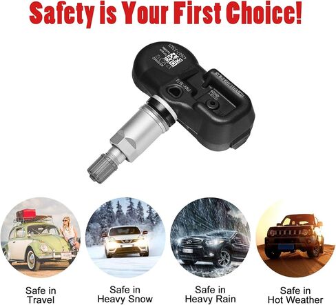 BDFHYK TPMS Sensor 315Mhz Tire Pressure Monitoring System Sensors Compatible with Toyota 2008-2017 Sequoia, 2007-2020 Sienna, 2007-2017 Tundra Replace# 42607-0C070,42607-0C050,42607-08010 in Saudi Arabia