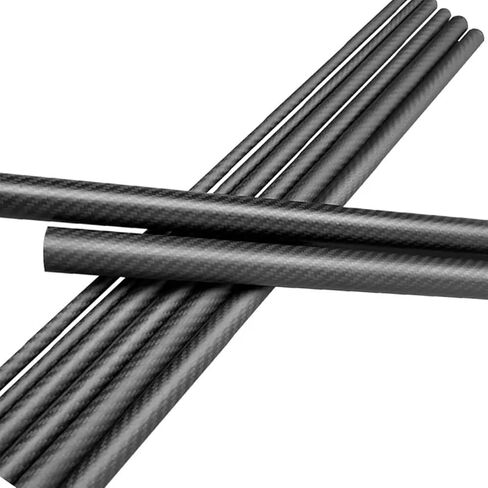 1pcs 1000mm طول 3K أنبوب ألياف الكربون الكاملة OD 4mm 5mm 6mm 8mm 8mm 9mm للطائرات بدون طيار وقضبان الصيد والطائرات الورقية وألياف الكربون الثلاثي (8x6 Twill Matte) in Saudi Arabia