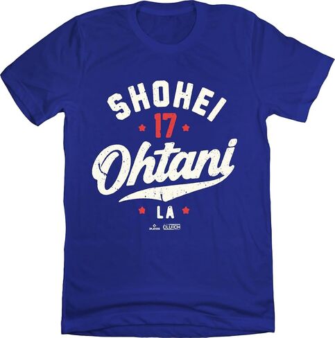 Shohei Ohtani 17 Unisex T-Shirt, Los Angeles Baseball, Royal Blue in Saudi Arabia