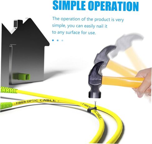 100Pcs Black J Shaped Half Clamps for Cable Fixing Durable Wire Bundle Clips Multi Functional Tubing Fixing Supplies Strong Fastening Force for Home and Office Use in Saudi Arabia