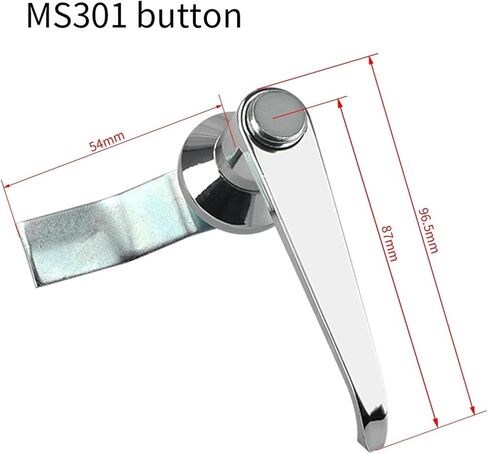 MS301 توزيع توزيع الطاقة تبديل الخزانة قفل الباب MS303 مقبض قفل هيكل العداد الكهربائي مربع المقبض قفل الخزانة الكهربائية 1PCS (MS303 مع المفتاح) in Kuwait