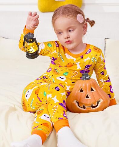 Bamboo Viscose Toddler Girls Kids Pajamas Unicorn Mermaid Pjs Long Sleeve Snug fit 12M-8Y 2pcs Soft Jammies in Saudi Arabia