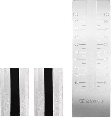 Fineness Tester 0-100μm Grindometer with 2 Scrapers Stainless Steel Range 0-100μm Indexing Value 5μm Inclination of The Groove 1:1000 in Saudi Arabia