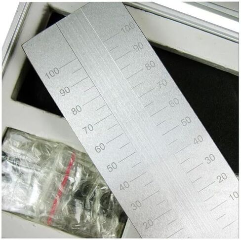 Fineness Tester 0-100μm Grindometer with 2 Scrapers Stainless Steel Range 0-100μm Indexing Value 5μm Inclination of The Groove 1:1000 in Saudi Arabia