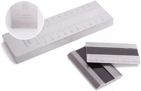Fineness Tester 0-100μm Grindometer with 2 Scrapers Stainless Steel Range 0-100μm Indexing Value 5μm Inclination of The Groove 1:1000 in Saudi Arabia