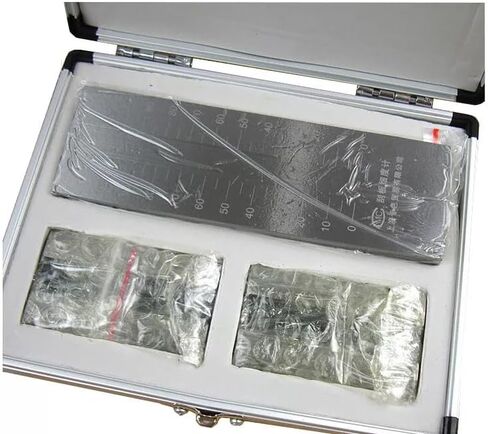 Fineness Tester 0-100μm Grindometer with 2 Scrapers Stainless Steel Range 0-100μm Indexing Value 5μm Inclination of The Groove 1:1000 in Saudi Arabia