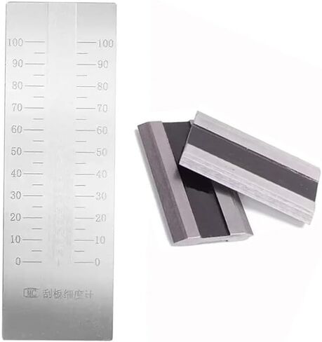 Fineness Tester 0-100μm Grindometer with 2 Scrapers Stainless Steel Range 0-100μm Indexing Value 5μm Inclination of The Groove 1:1000 in Saudi Arabia