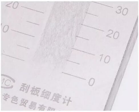 Fineness Tester 0-100μm Grindometer with 2 Scrapers Stainless Steel Range 0-100μm Indexing Value 5μm Inclination of The Groove 1:1000 in Saudi Arabia