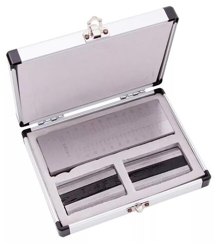 Fineness of Grind Gauge 0-100μm Precision Grindometer with 2 Scrapers Stainless Steel Range 0-100μm Indexing Value 5μm GB/T1724-93 Standard in Saudi Arabia