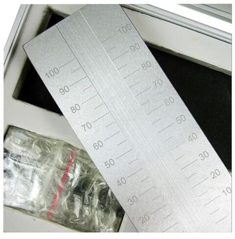 Fineness of Grind Gauge 0-100μm Precision Grindometer with 2 Scrapers Stainless Steel Range 0-100μm Indexing Value 5μm GB/T1724-93 Standard in Saudi Arabia
