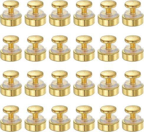 PATIKIL M4x0.7 Standoff Screws with Spacers, 24 Pack Wall Mounting Hardware Thumb Screw Fasteners for Acrylic Glass Signs Mirrors, Silver 14.5mm in Saudi Arabia