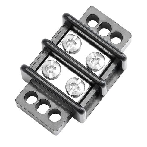 Terminal Blocks Double Row Stainless Steel 10-22 AWG Copper 600V/30A Rated 2-14 Poles Neat Circuit Solution 1 Pack TBD (2 Poles) in Kuwait