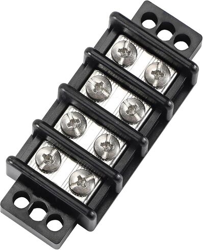 Terminal Blocks Double Row Stainless Steel 10-22 AWG Copper 600V/30A Rated 2-14 Poles Neat Circuit Solution 1 Pack TBD (2 Poles) in Kuwait