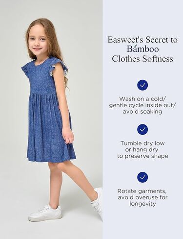Bamboo Viscose Toddler Girl Dresses Ruffle Short Sleeve Girls Summer Dress in Kuwait
