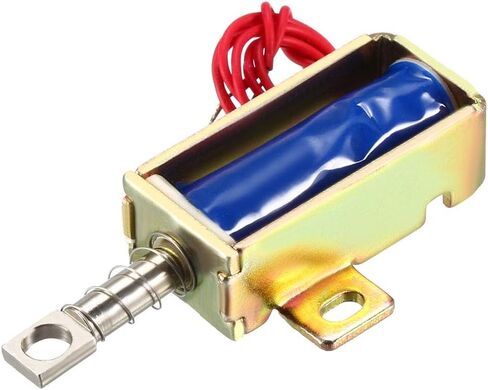 uxcell DC 24V 0.8A 5mm Mini Electromagnetic Solenoid Lock Pull Type for Electirc Door Lock in Saudi Arabia