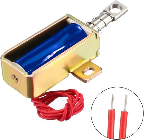 uxcell DC 24V 0.8A 5mm Mini Electromagnetic Solenoid Lock Pull Type for Electirc Door Lock in Saudi Arabia