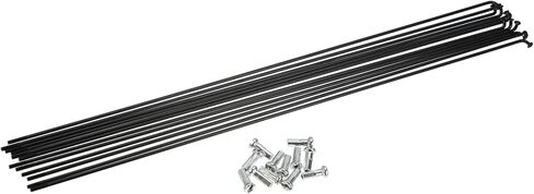 ACROPIX 12 Pcs 14G J Bend 298mm x 2mm Bike Bicycle Spokes with Nipples Steel Black Car Parts in Saudi Arabia
