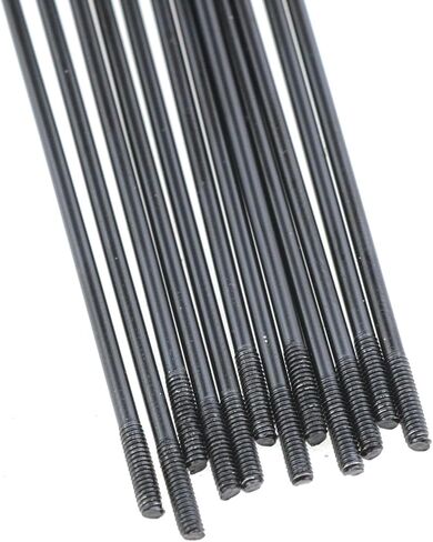 160 mm /6.3 inches Stainless Steel Spokes Bike Spokes Bicycle Spokes 14G Spoke Black Mountain/Road Bikes with 14mm Nipples 12PCS in Saudi Arabia