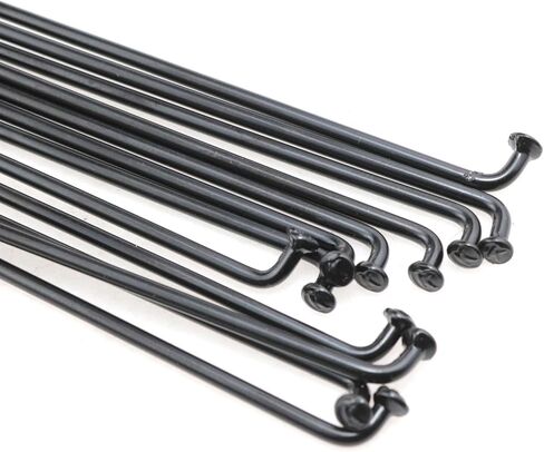 160 mm /6.3 inches Stainless Steel Spokes Bike Spokes Bicycle Spokes 14G Spoke Black Mountain/Road Bikes with 14mm Nipples 12PCS in Saudi Arabia