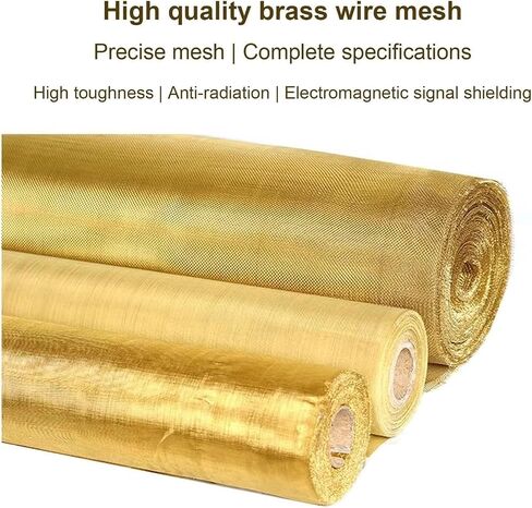 TIST Copper Mesh Sieve 10-200 Mesh Electrostatic Copper Wire Mesh-Electromagnetic Signal Shielding Brass Woven Wire Mesh Copper Mesh Rolls(100mesh) in Saudi Arabia