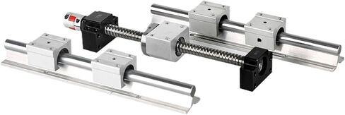 Double nut Ball Screw Control Machine Ball Screw Set SBR20+Support BKBF15 +SFU2010 1200mm-2000mm with Nut+Nut Holder+Coupling(1800mm) in Saudi Arabia
