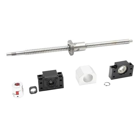 Linear Motion Ball Screw Precision Part SFU1610 Ball Screw Kit 16mmlead 10mm RM1610 Rolled Ball Screw C7 Type with Single Ball Nut + Nut Housing+1set BKBF12(265mm) in Kuwait