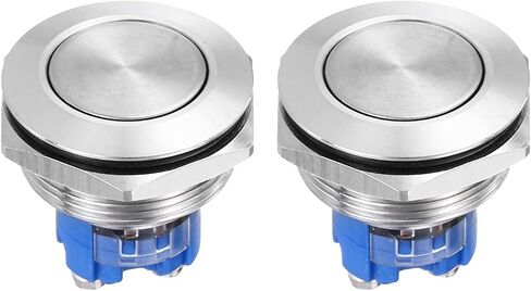 Dmiotech 7/8 Inch Stainless Stefling Atting Watter Bothing Bunck Twost مسطح رأس 250 فولت 5A سوء ​​الفضة مع المسمار 1NO لأنظمة قارب السيارة إعدادات مخصصة 2pcs in Saudi Arabia