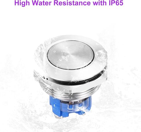 Dmiotech 7/8 Inch Stainless Stefling Atting Watter Bothing Bunck Twost مسطح رأس 250 فولت 5A سوء ​​الفضة مع المسمار 1NO لأنظمة قارب السيارة إعدادات مخصصة 2pcs in Saudi Arabia