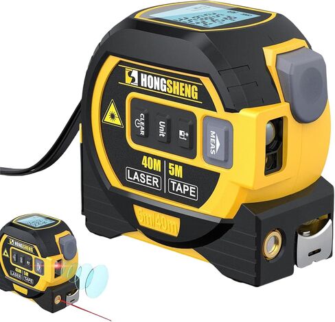 2025 New Almighty Ruler, Tools Tape Measure, 3-in-1 Rangefinder With LED Display, Digital Tape Measure (Yellow 1Pc) in Saudi Arabia