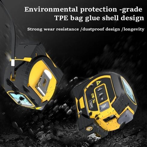 2025 New Almighty Ruler, Tools Tape Measure, 3-in-1 Rangefinder With LED Display, Digital Tape Measure (Yellow 1Pc) in Saudi Arabia