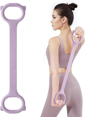 Figure 8 Workout Resistance Band - 3 Elasticities Optional 20 30 40lb, Thicker Durable Arm Back Shoulder Exercise Elastic Rope Yoga Straps Pilates Flexbands, Physical Therapy Stretch Bands in Kuwait