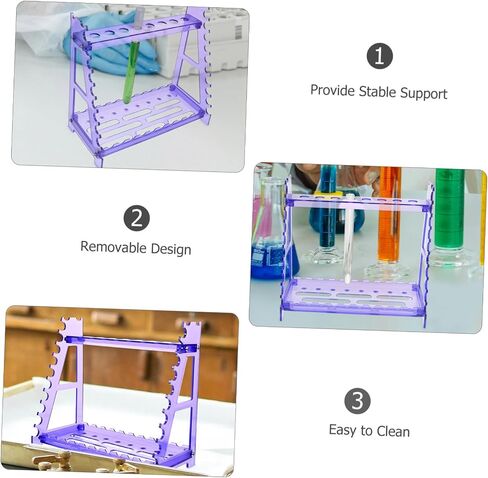 حامل أنابيب Pretyzoom Portable Adpettion Tube Straw Rack Tool Tube Multi-Pipette Storage Rack in Saudi Arabia