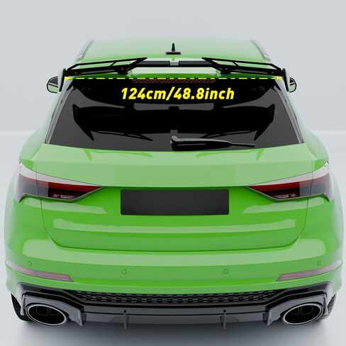 Universal 55inch Rear Window Roof Tailgate GT Spoiler Wing Adjustable Angle Hatch Mounted Racing Spoiler Wing Compatible with Most Hatchback/SUV/Wagon/Minivan/MPV in Saudi Arabia