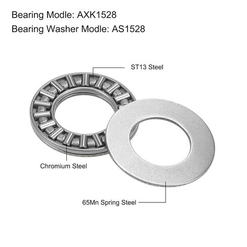 Flat AXK1528+2AS Loose Needle Roller Bearing Needles 1Pcs in Kuwait