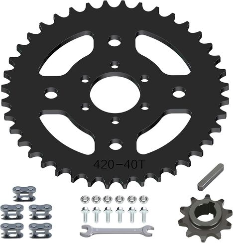 High Speed 420 Chain Mini Bike Sprocket 40T 6 Hole 37mm Bore Replacement for Coleman CT100U CC100X RB100 Monster Mega Moto MMB80 105 Baja Doodle Bug DB30 Motovox MBX10 Mini Bike Parts in Saudi Arabia