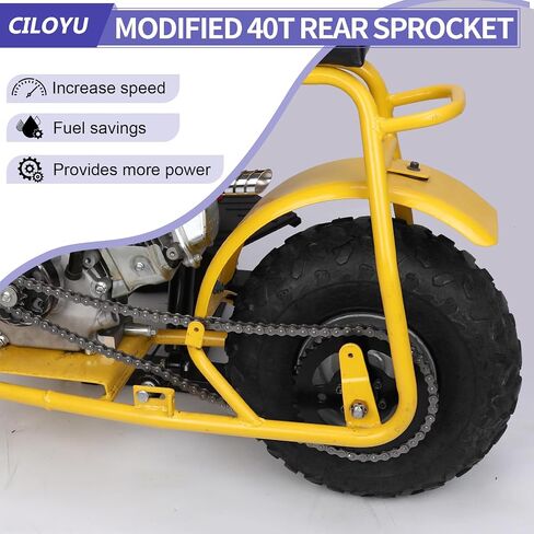 High Speed 420 Chain Mini Bike Sprocket 40T 6 Hole 37mm Bore Replacement for Coleman CT100U CC100X RB100 Monster Mega Moto MMB80 105 Baja Doodle Bug DB30 Motovox MBX10 Mini Bike Parts in Saudi Arabia