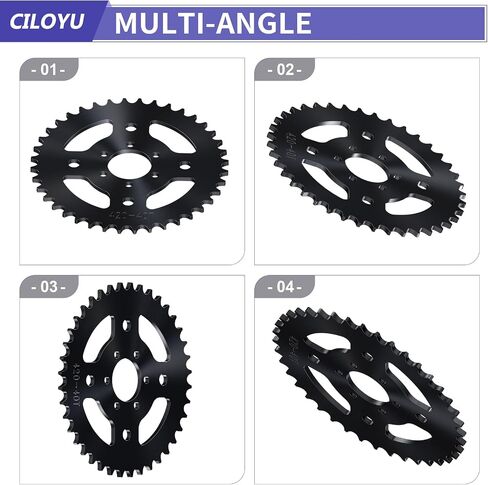High Speed 420 Chain Mini Bike Sprocket 40T 6 Hole 37mm Bore Replacement for Coleman CT100U CC100X RB100 Monster Mega Moto MMB80 105 Baja Doodle Bug DB30 Motovox MBX10 Mini Bike Parts in Saudi Arabia