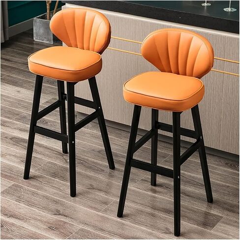 البراز البارز مكافحة المقاطعات مجموعة فو فو البراز البراز مجموعة من إطار خشبي مع مسند القدم المقاعد الحديثة مريحة مريحة عداد الأعمال المنزلية in Kuwait