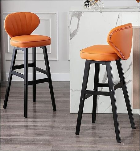 البراز البارز مكافحة المقاطعات مجموعة فو فو البراز البراز مجموعة من إطار خشبي مع مسند القدم المقاعد الحديثة مريحة مريحة عداد الأعمال المنزلية in Kuwait