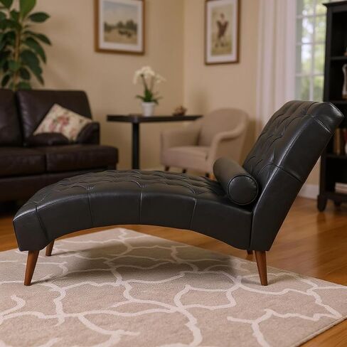 Homy Casa French French-French Black & Dark Brown Lounge كرسي-مقاعد مريحة معنقدة للمطاعم أو الصالات in Kuwait