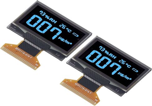 2 Pack OLED Display 128x64 1.3 Inch Flexible Screen Low Power Self Luminous Compact Module for DIY Electronics (MRA103‑1(Blue)) in Saudi Arabia