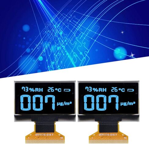 2 Pack OLED Display 128x64 1.3 Inch Flexible Screen Low Power Self Luminous Compact Module for DIY Electronics (MRA103‑1(Blue)) in Saudi Arabia