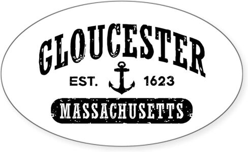 CafePress Gloucester Massachusetts Oval Car Bumper Sticker in Kuwait