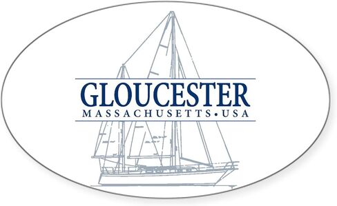 CafePress Gloucester Massachusetts Oval Car Bumper Sticker in Kuwait