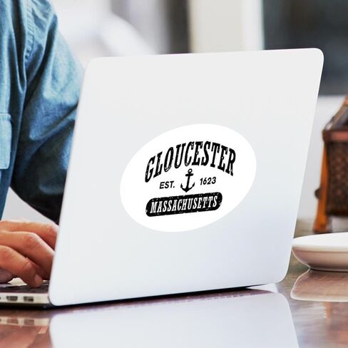 CafePress Gloucester Massachusetts Oval Car Bumper Sticker in Kuwait