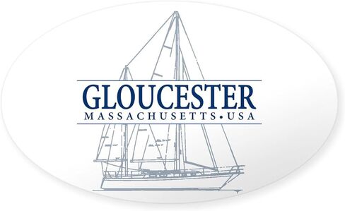 CafePress Gloucester Massachusetts Oval Car Bumper Sticker in Kuwait