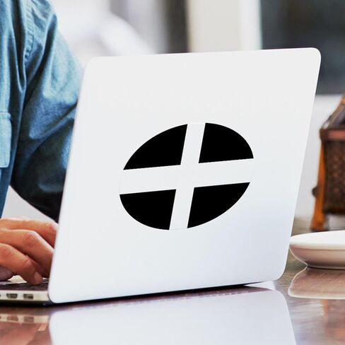 علم Cafepress من كورنوال ، علم سانت بيران ، ملصق ملصق للسيارات البيضاوي in Kuwait