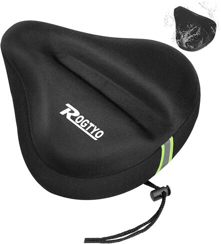 Saddle Cover Gel Cover Made of Comfortable Memory Foam for Bicycle Seat Wide Saddle Cover Suitable for Stationary Bicycles, Indoor Cycling, Spiders, Padded Saddle Cushion Soft Gel in Saudi Arabia